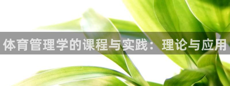 必一运动听的歌：体育管理学的课程与实践：理论与应用