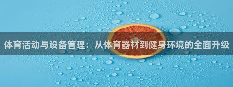 必一运动体：体育活动与设备管理：从体育器材到健身环境的全面升