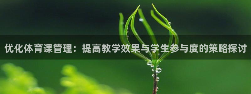 必一体育秀给网：优化